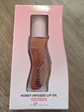 Honey Infused Lip Oil - Glazed Plum (Pink Packaging)